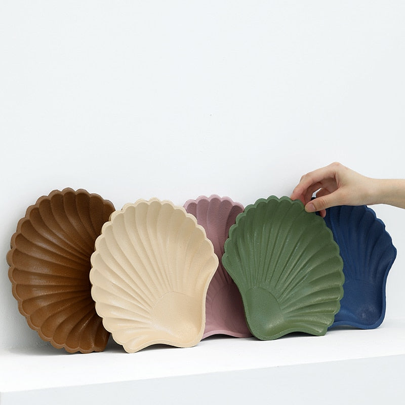 Elegantes Serviertablett Aus Muschelholz – Stilvolle Lösung Für Snacks Und Dekoration 1