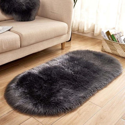 Ellipse Weiches Kunstfell-Sitzkissen – Stilvolle Eleganz Für Ihr Zuhause 3