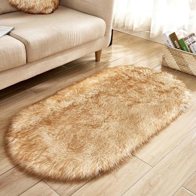 Ellipse Weiches Kunstfell-Sitzkissen – Stilvolle Eleganz Für Ihr Zuhause 5