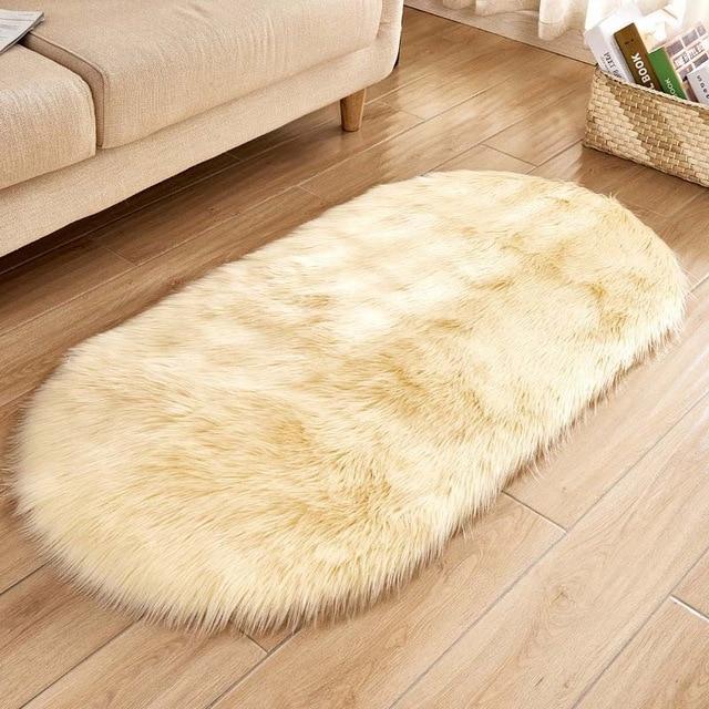 Ellipse Weiches Kunstfell-Sitzkissen – Stilvolle Eleganz Für Ihr Zuhause 9