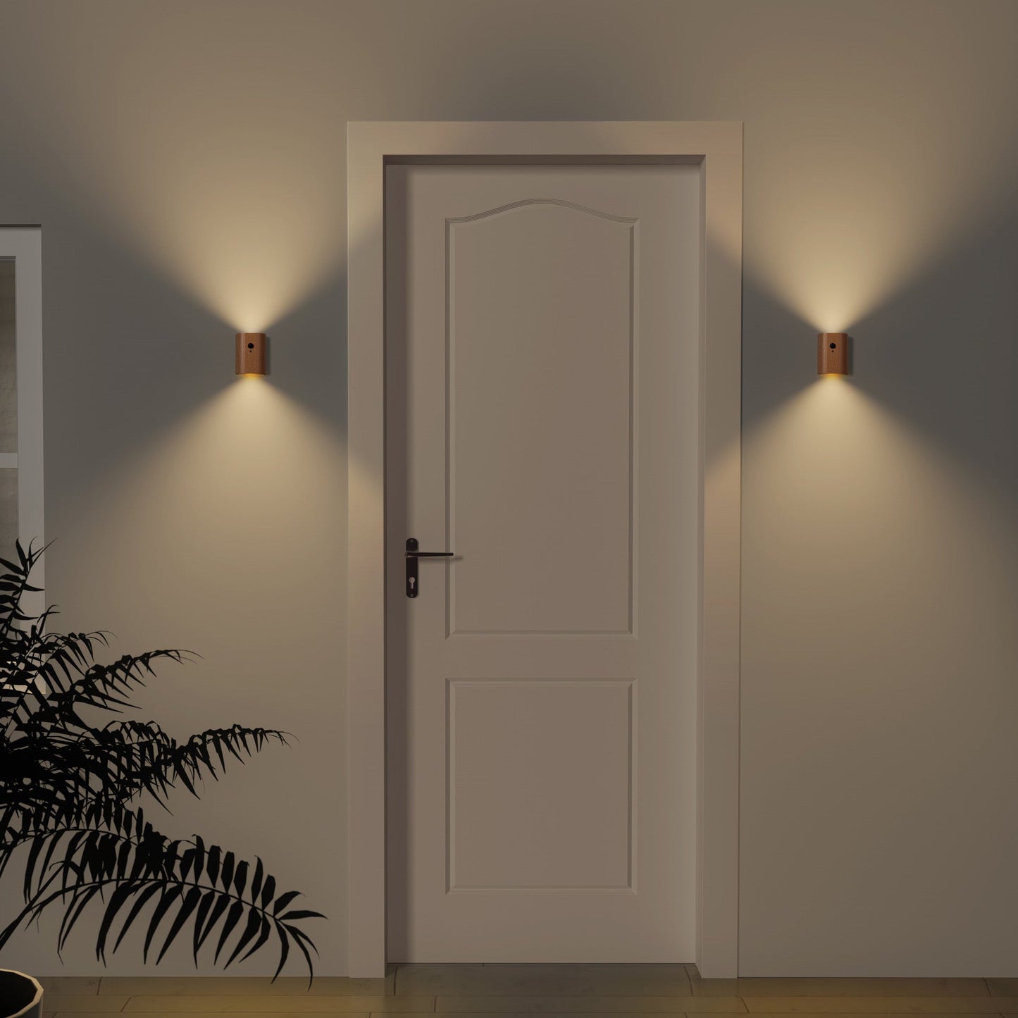 Erb Kabellose Wandleuchte Helle Birke – Stilvolle Automatische Lichtquelle 3