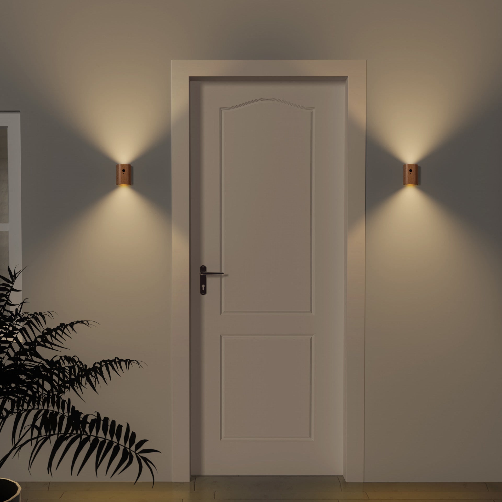 Erb Kabellose Wandleuchte Helle Birke – Stilvolle Automatische Lichtquelle 3
