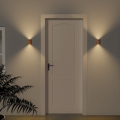 Erb Kabellose Wandleuchte Helle Birke – Stilvolle Automatische Lichtquelle 3