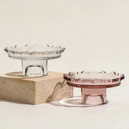 Erbstück Sockeltablett Aus Glas – Elegante Präsentation Für Desserts Und Schmuck 1