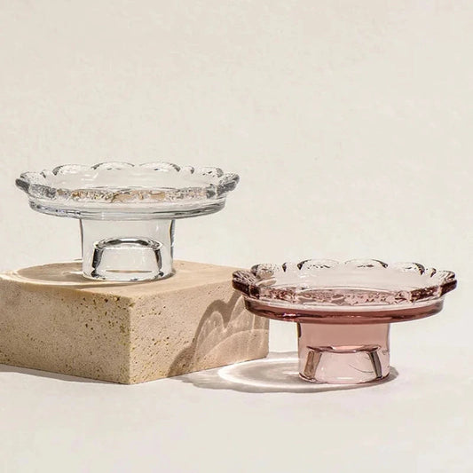 Erbstück Sockeltablett Aus Glas – Elegante Präsentation Für Desserts Und Schmuck 1