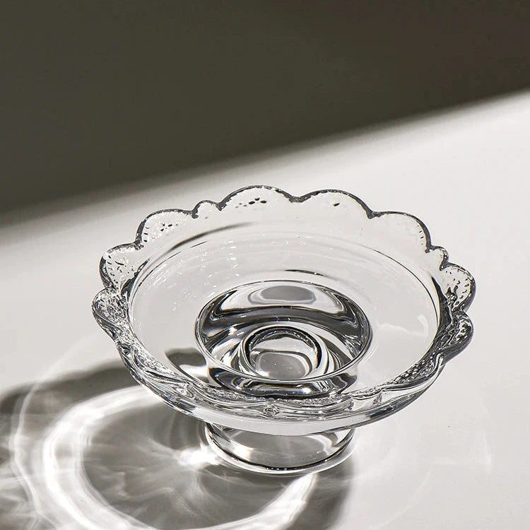 Erbstück Sockeltablett Aus Glas – Elegante Präsentation Für Desserts Und Schmuck 3