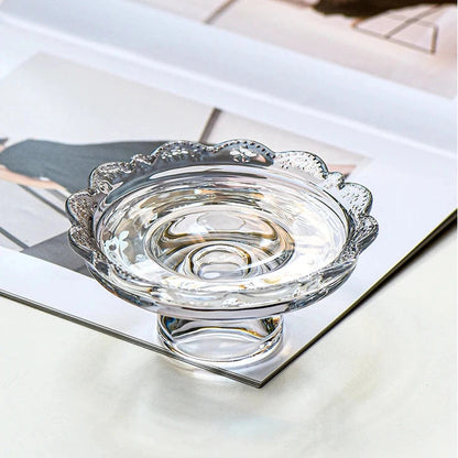 Erbstück Sockeltablett Aus Glas – Elegante Präsentation Für Desserts Und Schmuck 7