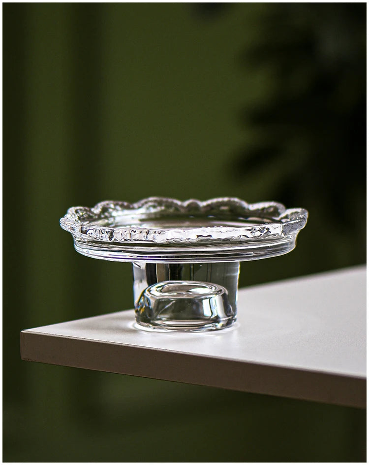 Erbstück Sockeltablett Aus Glas – Elegante Präsentation Für Desserts Und Schmuck 8