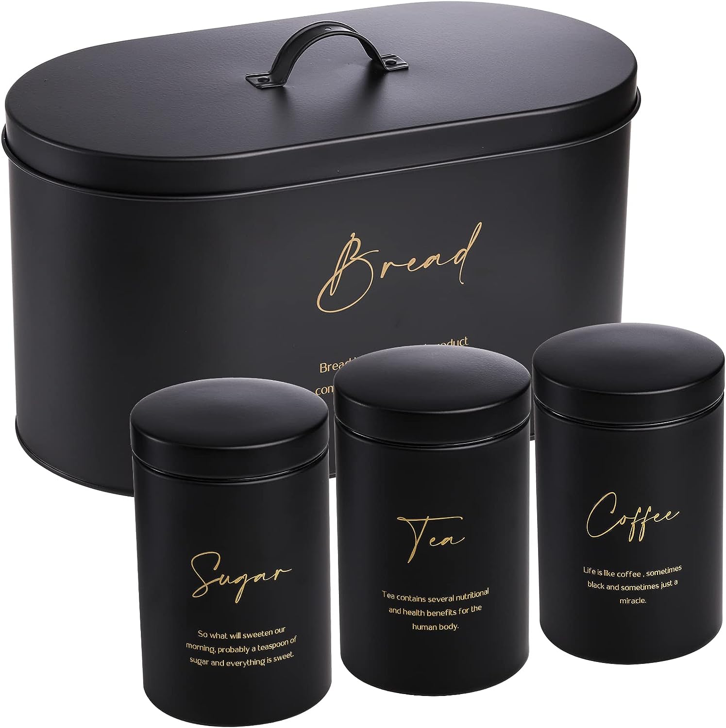 Esnbia Brotkasten Und Kanister-Set – Elegante Aufbewahrung Für Ihre Küche 5