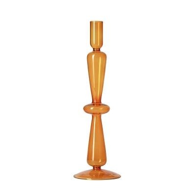 Europäischer Vintage-Kerzenständer Aus Farbigem Glas – Stilvolle Akzente Für Eine Gemütliche Atmosphäre 12