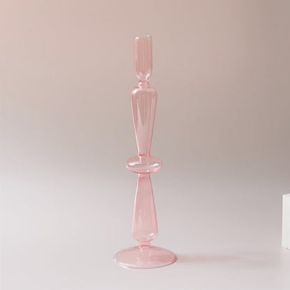 Europäischer Vintage-Kerzenständer Aus Farbigem Glas – Stilvolle Akzente Für Eine Gemütliche Atmosphäre 13