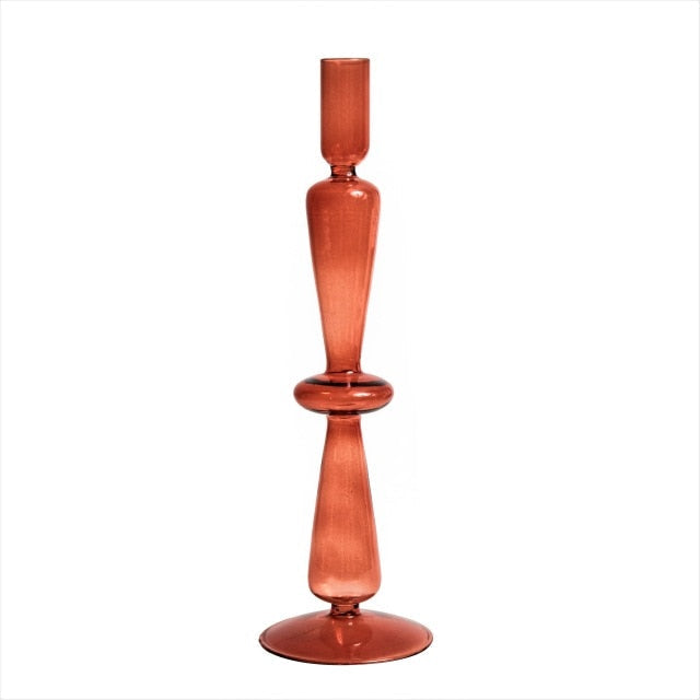 Europäischer Vintage-Kerzenständer Aus Farbigem Glas – Stilvolle Akzente Für Eine Gemütliche Atmosphäre 15