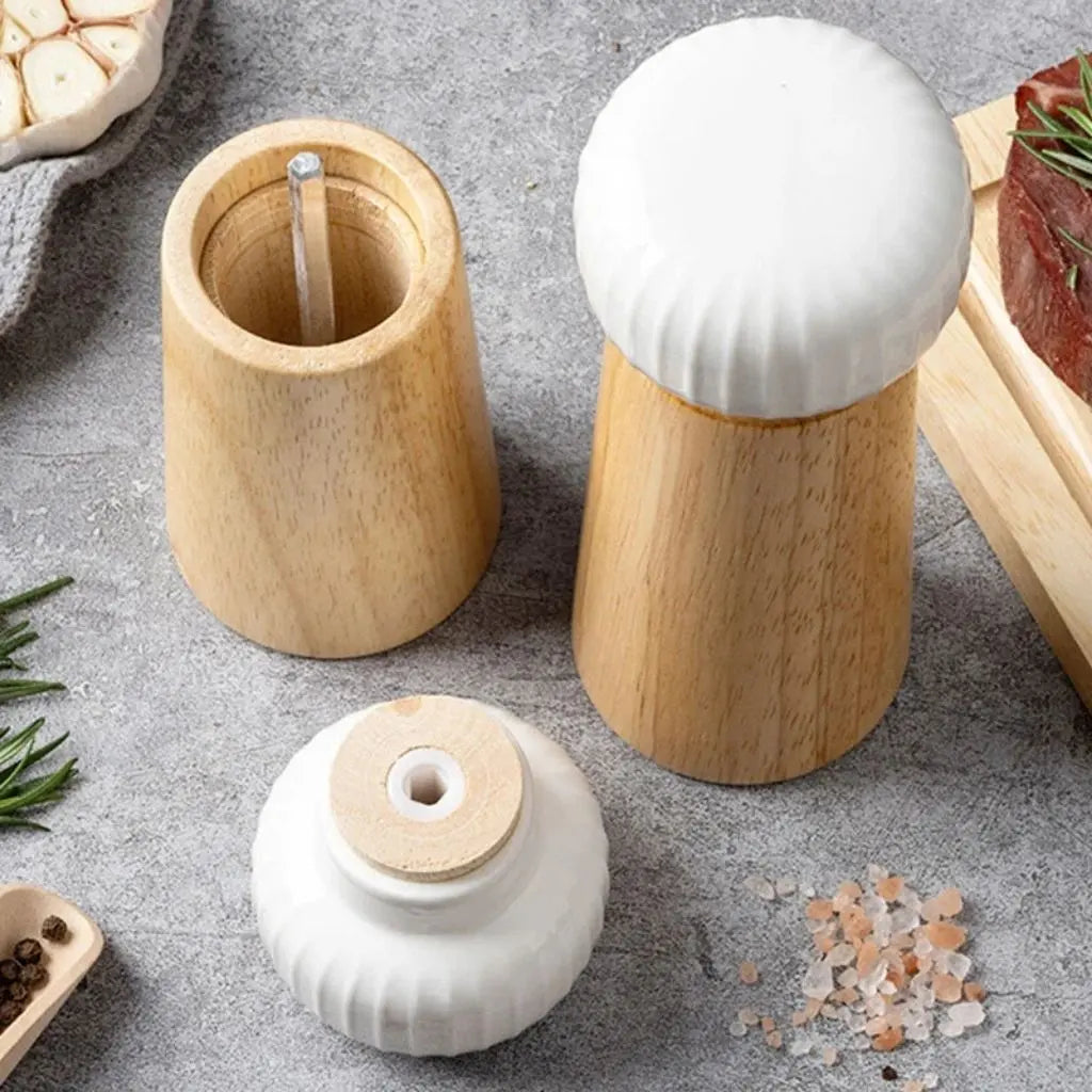 Evelyn Pfeffermühle Keramik Holz – Stilvolles Würzen für Ihre Küche 4