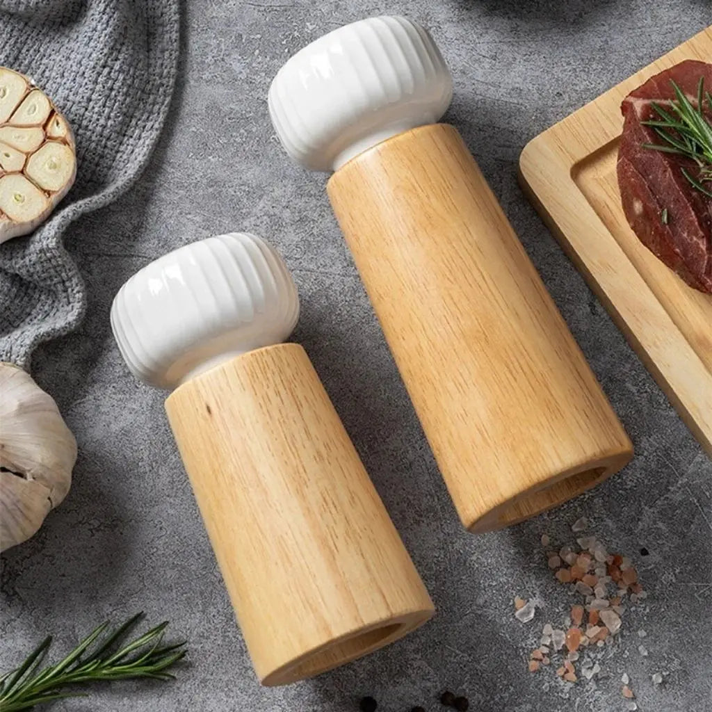 Evelyn Pfeffermühle Keramik Holz – Stilvolles Würzen für Ihre Küche 5