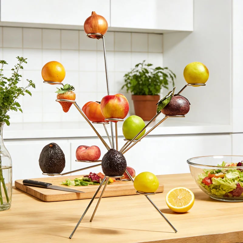 Explodierende Obstschale Aus Metall – Skulpturales Design Für Jeden Tisch 4