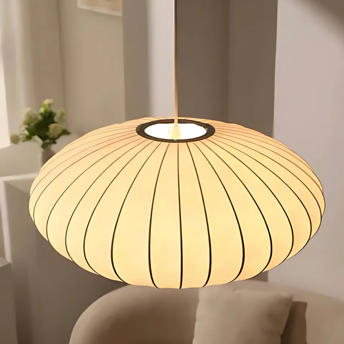 WabiSabi Oval - Elegante Hängeleuchte für weiches Licht