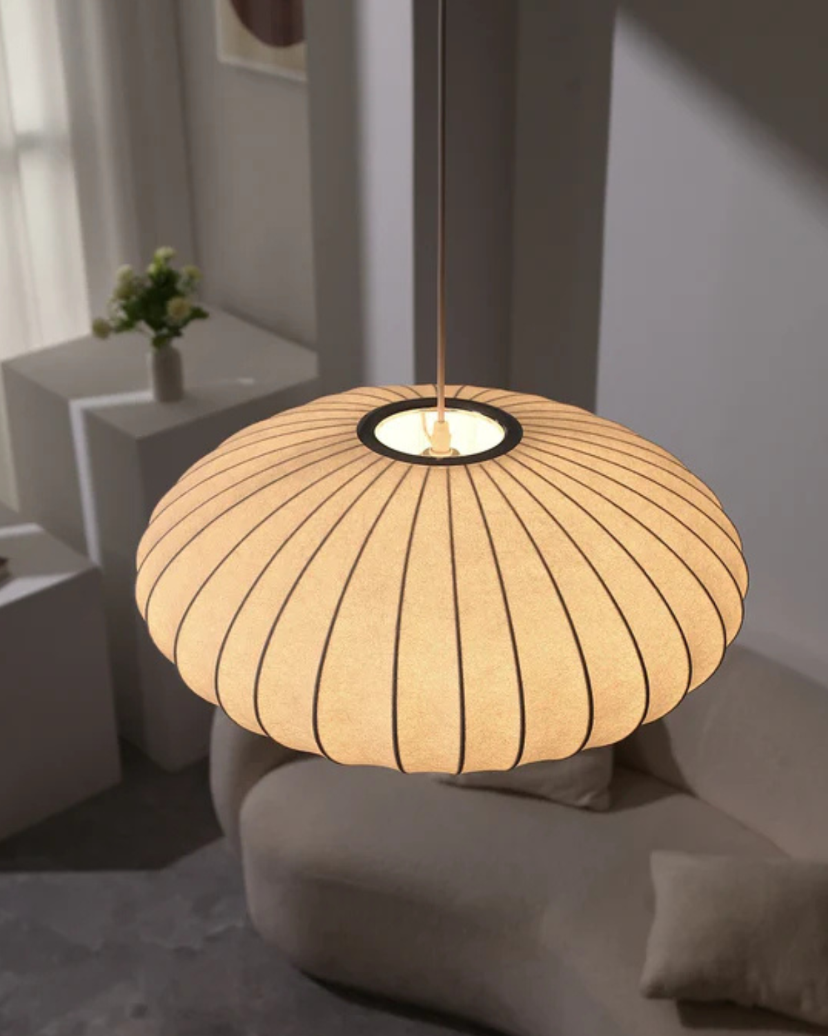 WabiSabi Oval - Elegante Hängeleuchte für weiches Licht