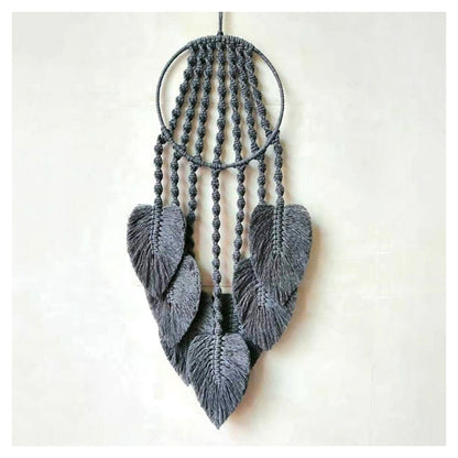 Feather Dreams Makramee-Wandbehang – Stilvolle Handgefertigte Bohème-Dekoration 3