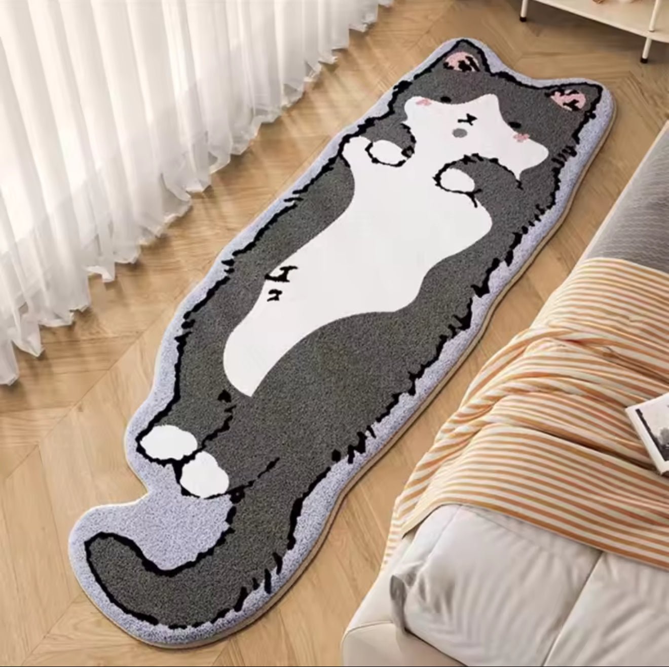 Flauschiger Katzen Teppich – Gemütlicher Akzent Für Ihr Zuhause 3