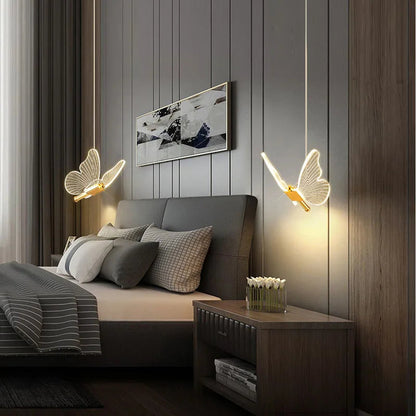 FlutterGlow Schmetterlings-Hängeleuchte – Magische Lichtakzente für Ihr Zuhause 0