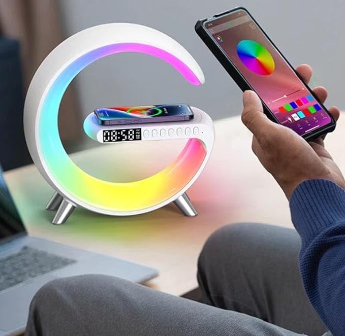 G-förmige LED Lampe Mit Lautsprecher – Multifunktionale Eleganz Für Ihr Zuhause 1