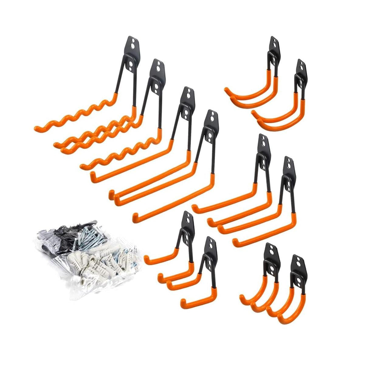 Garagenhaken Set Gusseisen – Robuste Organisation Für Werkzeuge Und Fahrräder 0