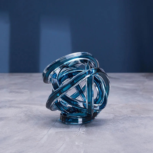 Gedrehte Spule Glasskulptur – Faszination Durch Elegantes Design 0