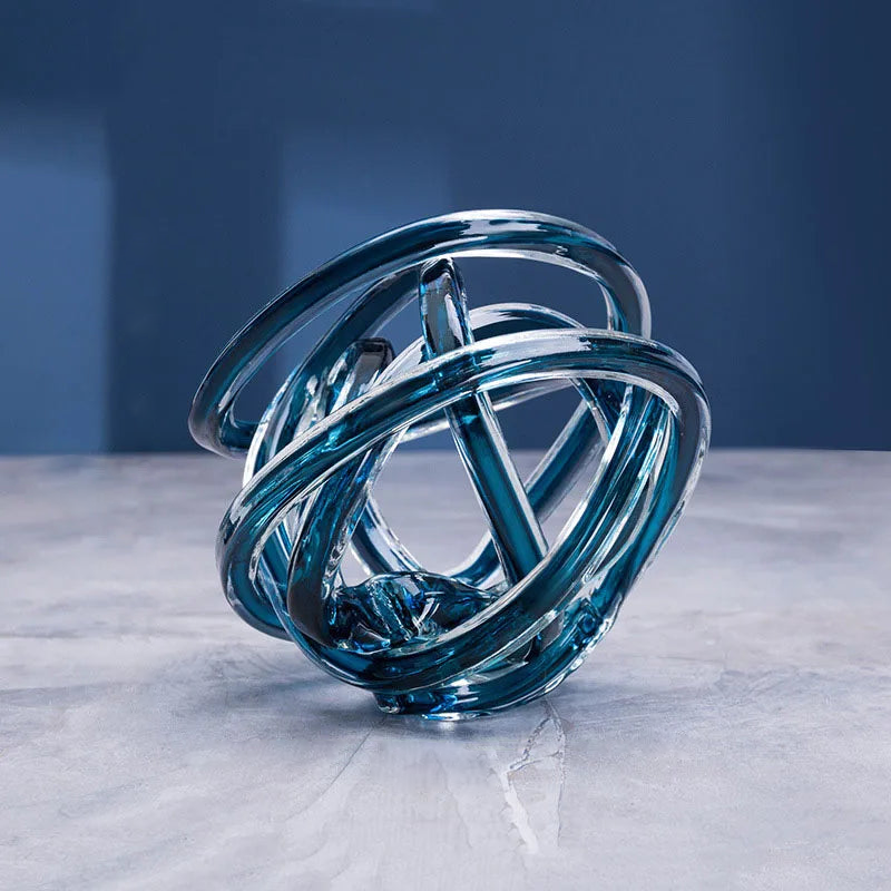 Gedrehte Spule Glasskulptur – Faszination Durch Elegantes Design 7