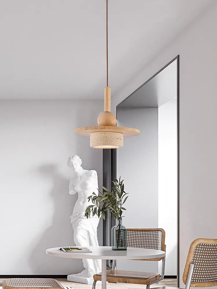 Gelber Höhlenstein Wabi-Sabi Kronleuchter – Einzigartige Vintage-Atmosphäre für Ihr Zuhause 3