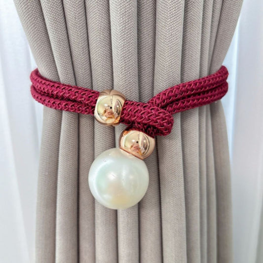 Glänzender Perlen-Vorhang-Raffhalter Set – Stilvolle Eleganz Für Ihr Zuhause 0