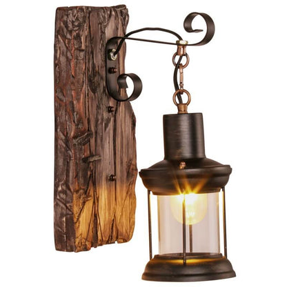 GlowCraft Zylinder-Wandleuchte Holz & Glas – Stilvolles Ambiente für Ihr Zuhause 0