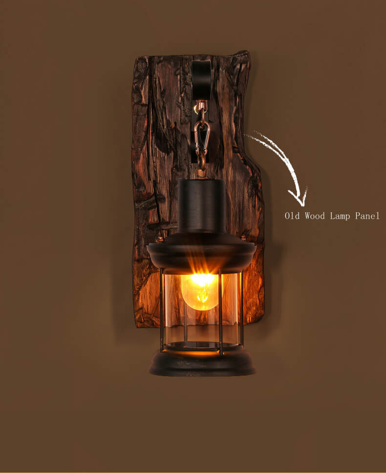 GlowCraft Zylinder-Wandleuchte Holz & Glas – Stilvolles Ambiente für Ihr Zuhause 3
