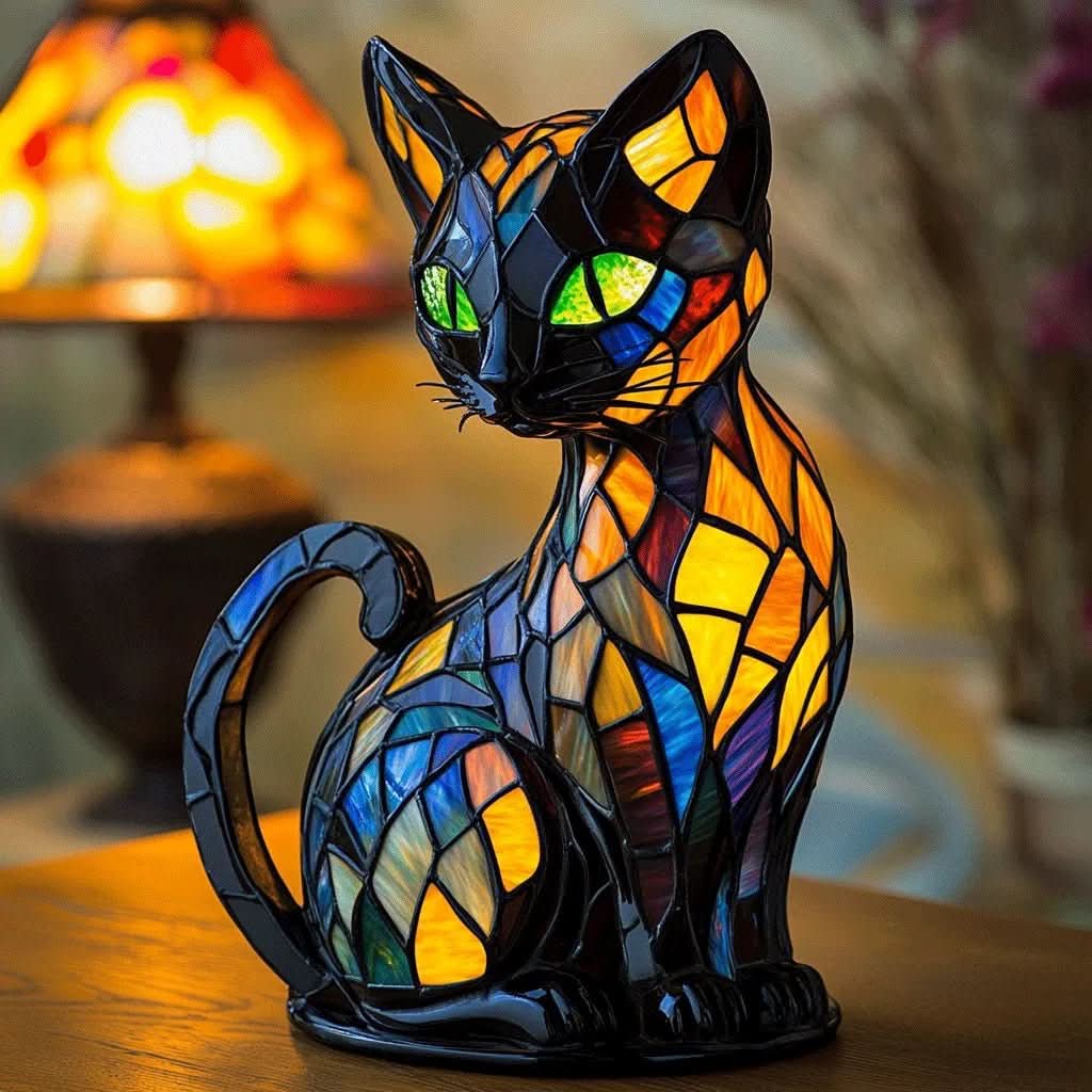 GlowKitty LED-Nachtlicht Katze – Sanfte Beleuchtung für Eine Beruhigende Atmosphäre 0