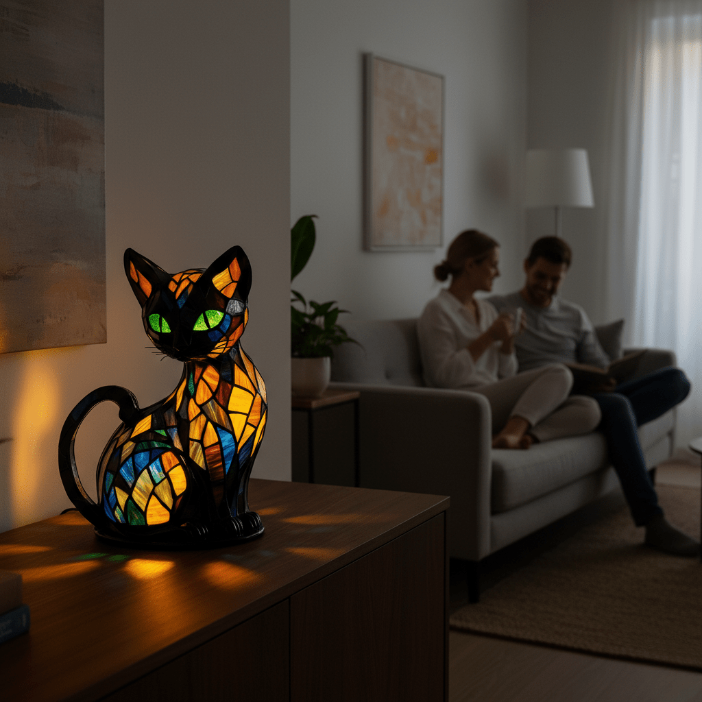 GlowKitty LED-Nachtlicht Katze – Sanfte Beleuchtung für Eine Beruhigende Atmosphäre 2
