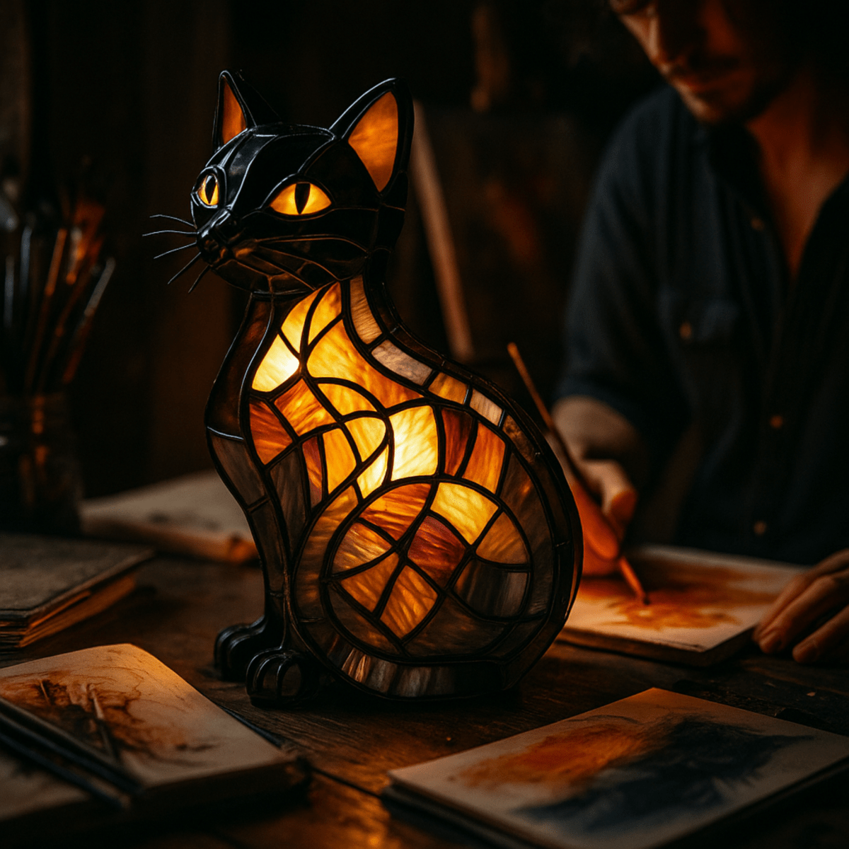 GlowKitty LED-Nachtlicht Katze – Sanfte Beleuchtung für Eine Beruhigende Atmosphäre 4