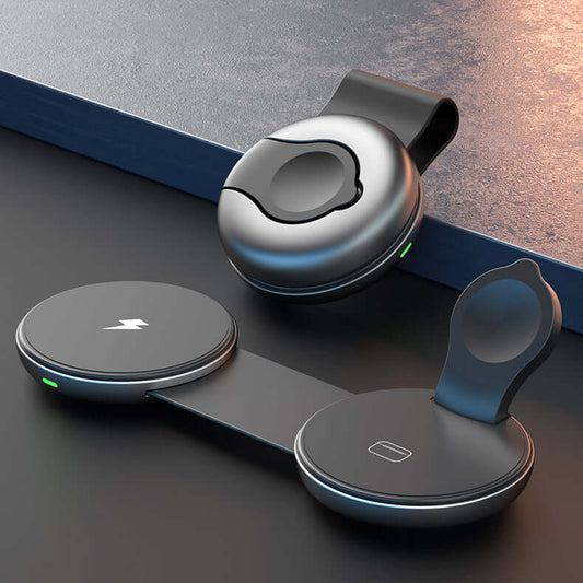 **GoDokr Flex 3-in-1 Reiseladegerät** – Praktisches Laden für Apple Geräte 0