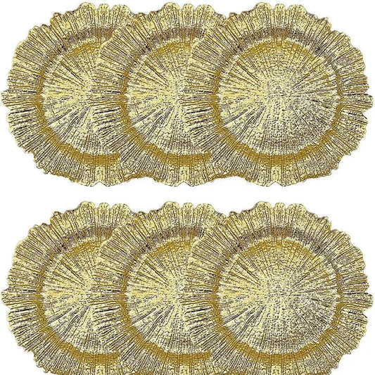 Goldene Platzplatte 6 Stück – Elegante Akzente Für Festliche Anlässe 0