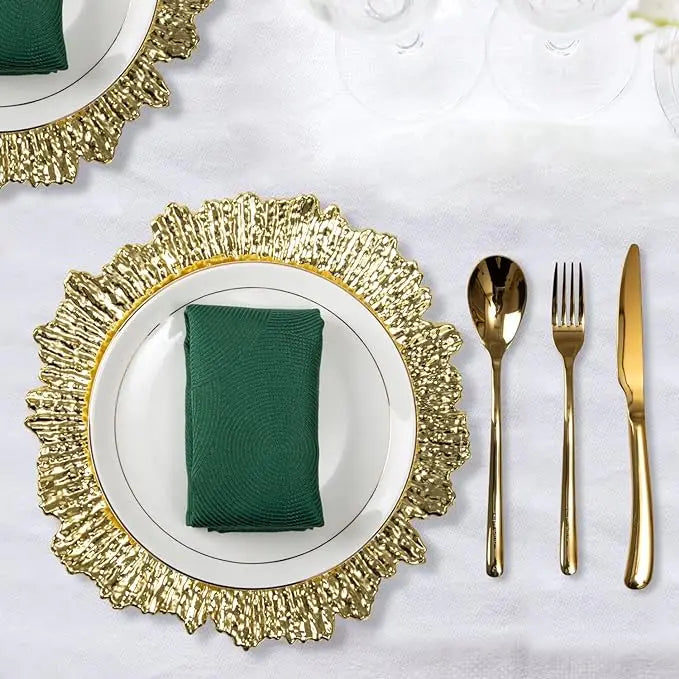 Goldene Platzplatte 6 Stück – Elegante Akzente Für Festliche Anlässe 1