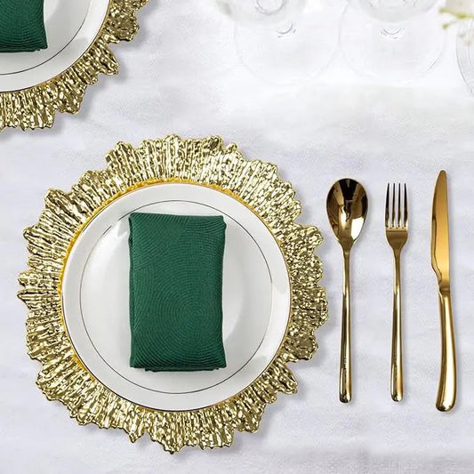 Goldene Platzplatte 6 Stück – Elegante Akzente Für Festliche Anlässe 1