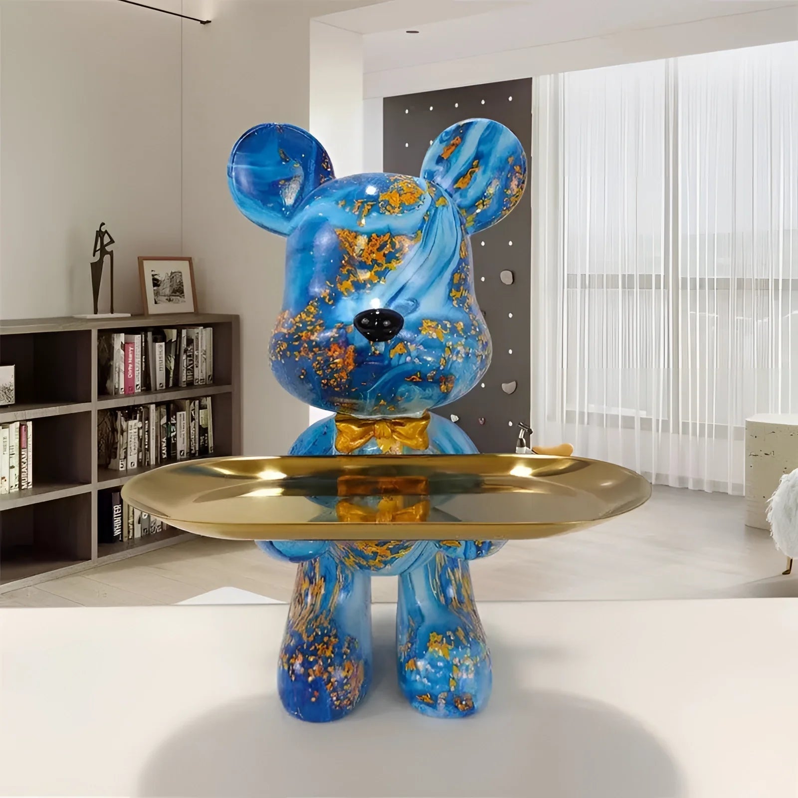 Graffiti-Bär Tischskulptur – Urbaner Charme Für Ihr Zuhause 2