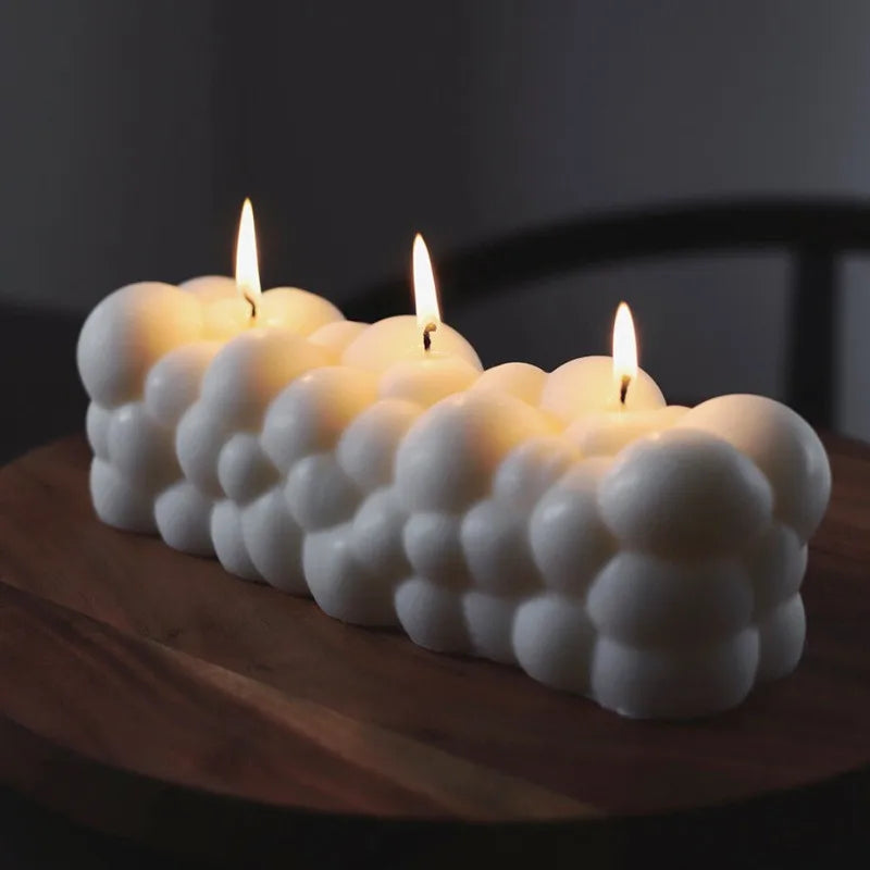 Große 29 cm Wolkenkerze Silikonform – Kreative Backform Für Einzigartige Kreationen 0