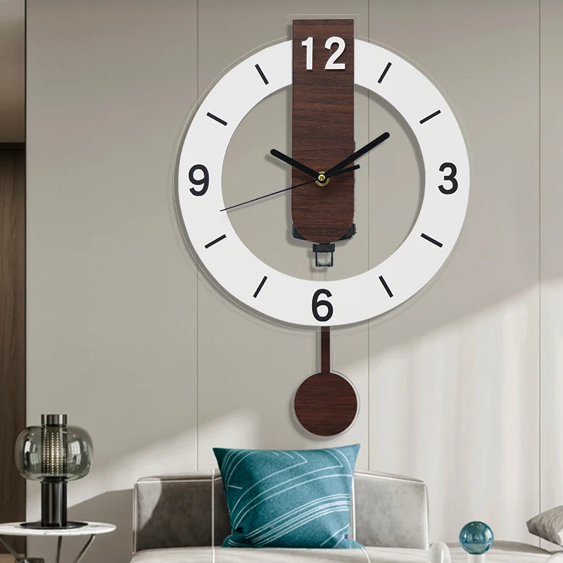 Große Retro-Schwungwanduhr Aus Holz – Stilvolles Design Für Ihr Zuhause 3