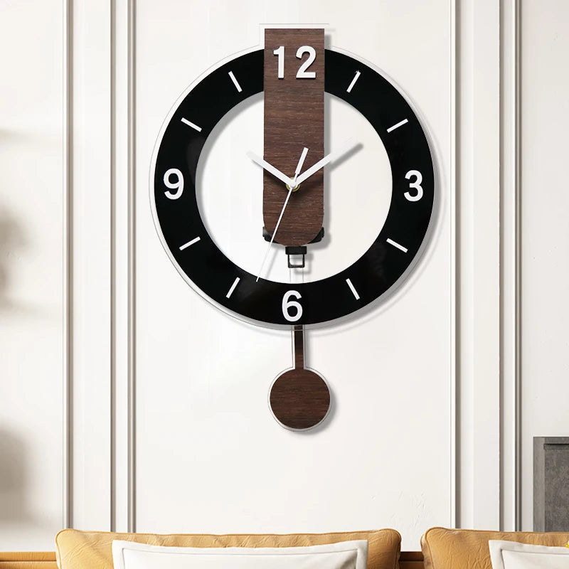 Große Retro-Schwungwanduhr Aus Holz – Stilvolles Design Für Ihr Zuhause 4