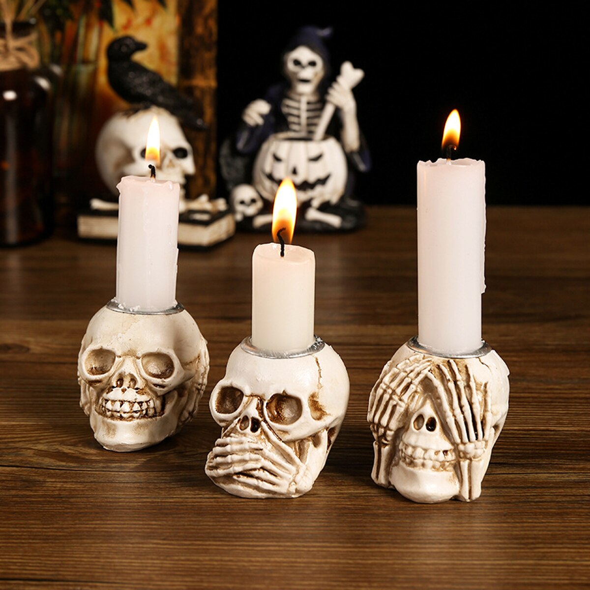 Halloween Schädel Kopf Dekoration – Gruselige Stimmung Für Ihr Fest 2