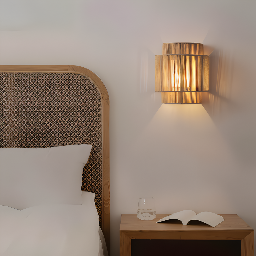 **Hanf Wandleuchte Rattan – Stilvolle Beleuchtung für Ihr Zuhause** 4
