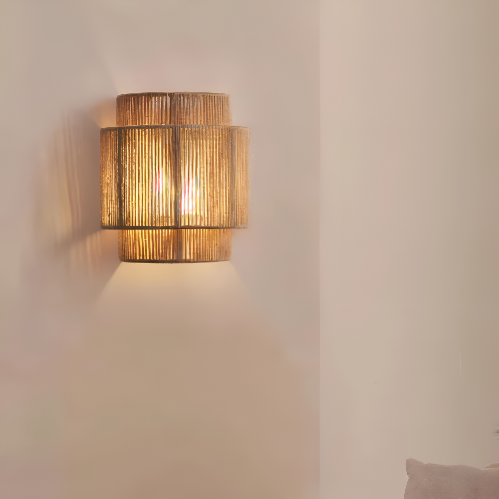 **Hanf Wandleuchte Rattan – Stilvolle Beleuchtung für Ihr Zuhause** 5