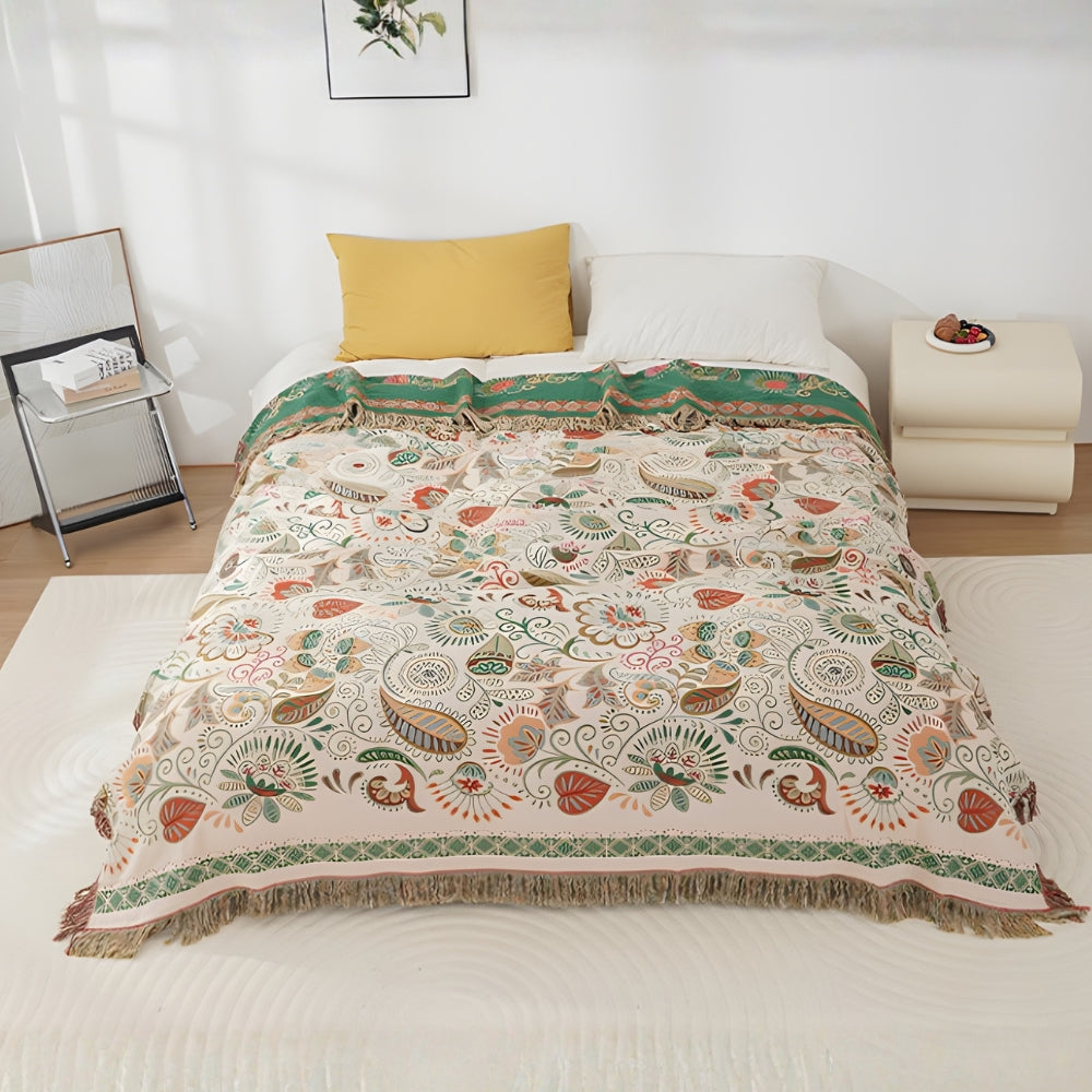 Herbstblatt Boho Wendedecke – Gemütliche Eleganz für Ihr Zuhause 2