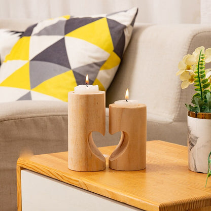 **Herz-Kerzenhalter Aus Holz** – Ein Symbol Der Liebe 1