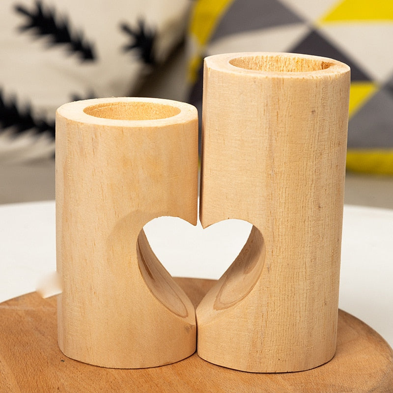 **Herz-Kerzenhalter Aus Holz** – Ein Symbol Der Liebe 3
