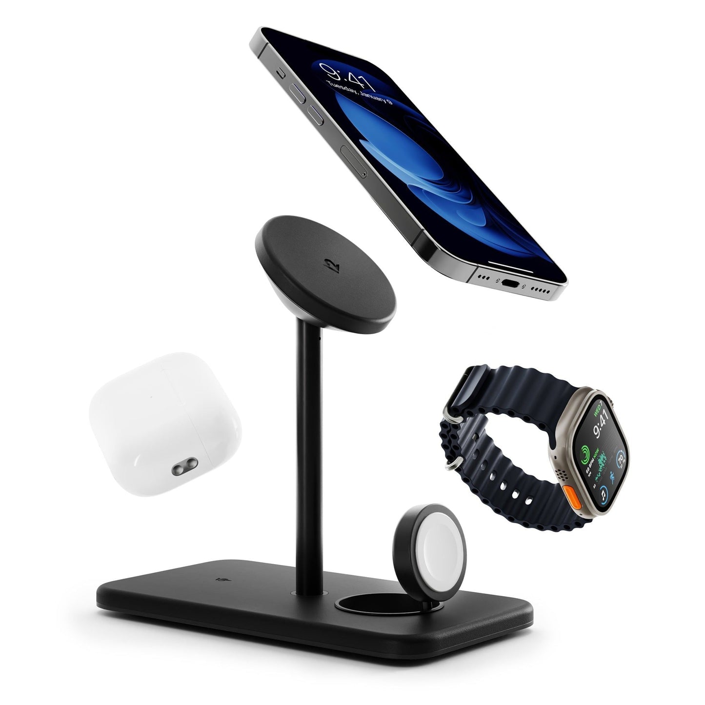 HiRise 3 Deluxe Ladegerät – Elegantes 3-in-1 Design für Ihr iPhone 0